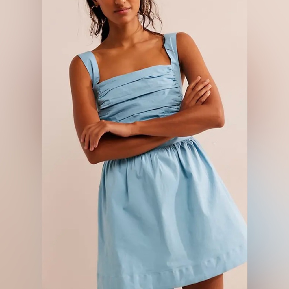 Free People Light Blue Mini Dress